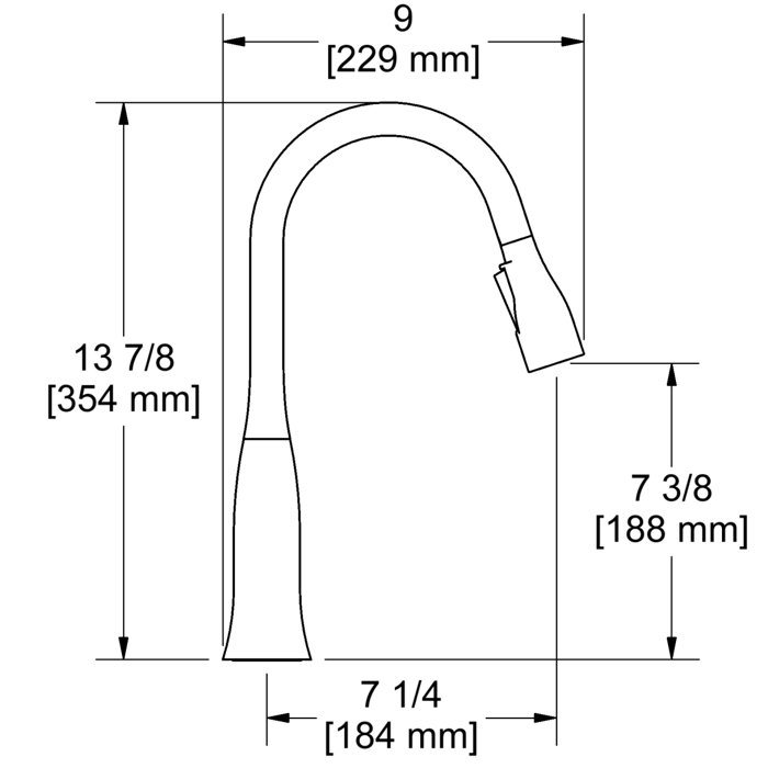 Riobel Edge™ PullDown Bar/Food Prep Kitchen Faucet Wayfair